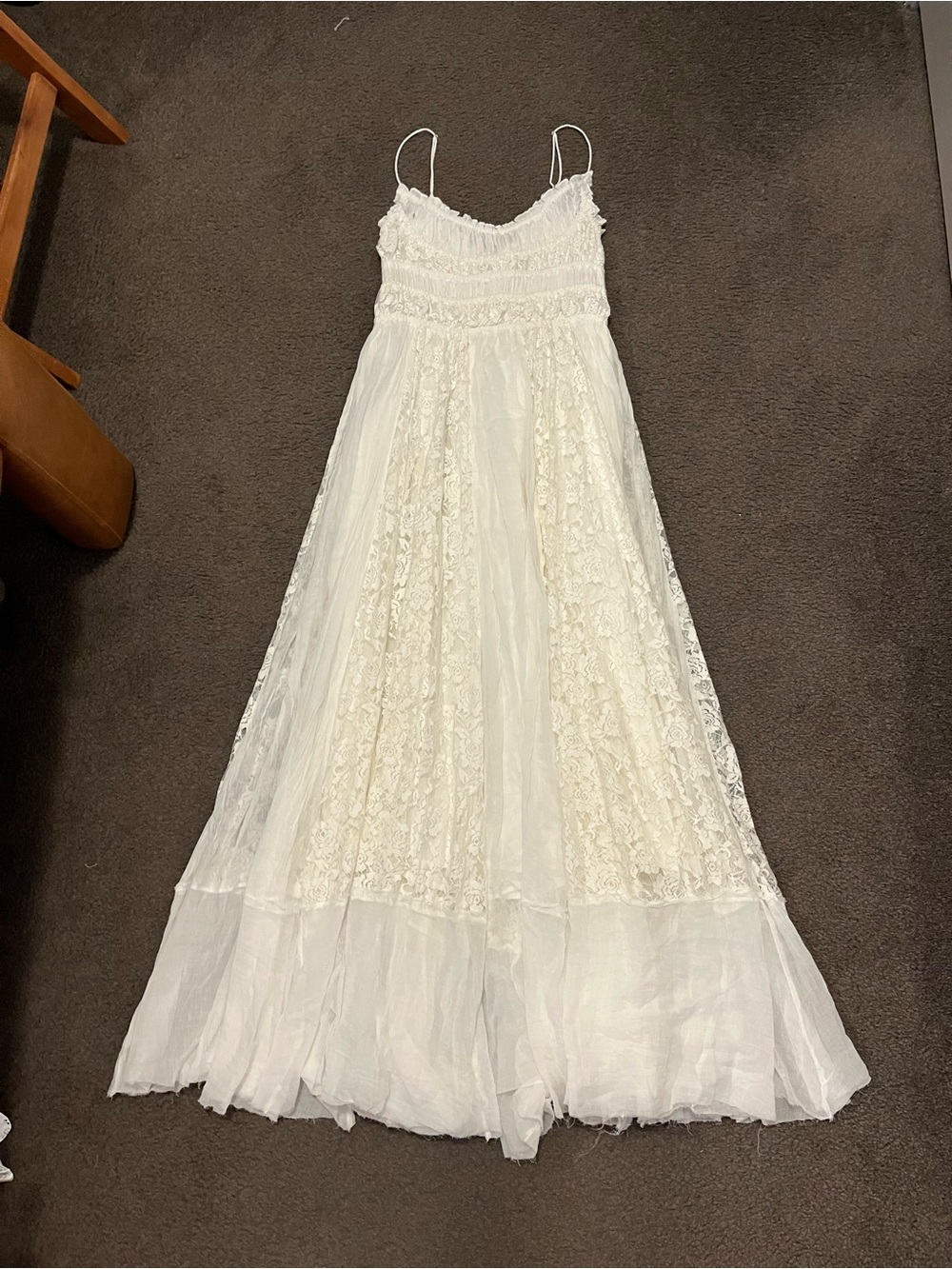 Free People Ciella Floral Lace Milkmaid Maxi Dress - Picture 5 of 12
